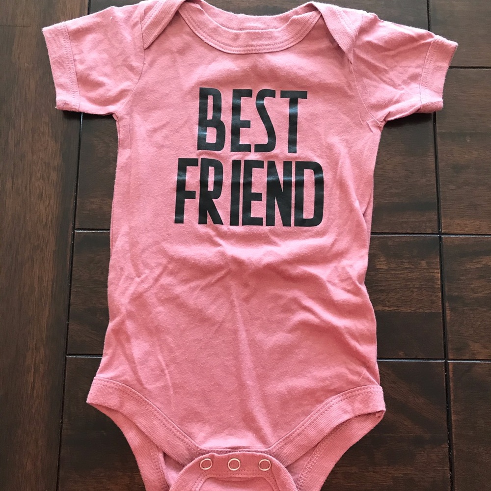 Baby girl best friend onesie